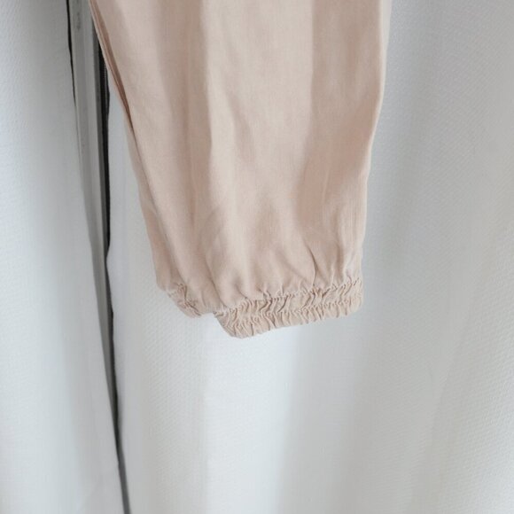 Bella Dahl Drawstring Pocket Joggers High Waist Beige Sz S - Picture 7 of 8
